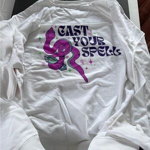 Alani WITCHES BREW L Long Sleeve lightweight sweatshirt large NEW